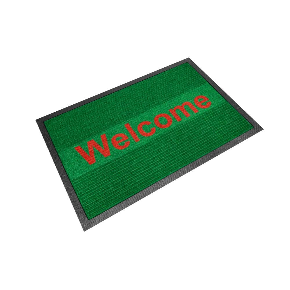 พรมเช็ดเท้าดักฝุ่น KLEEN-TEX KLEEN STEP 90x145 ซม. สี GREEN/RED