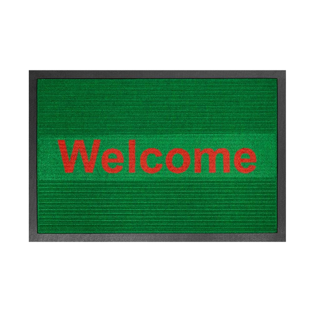 พรมเช็ดเท้าดักฝุ่น KLEEN-TEX KLEEN STEP 45x75 ซม. สี GREEN/RED