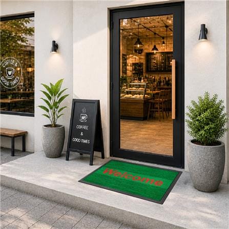 พรมเช็ดเท้าดักฝุ่น KLEEN-TEX KLEEN STEP 60x90 ซม. สี GREEN/RED_4