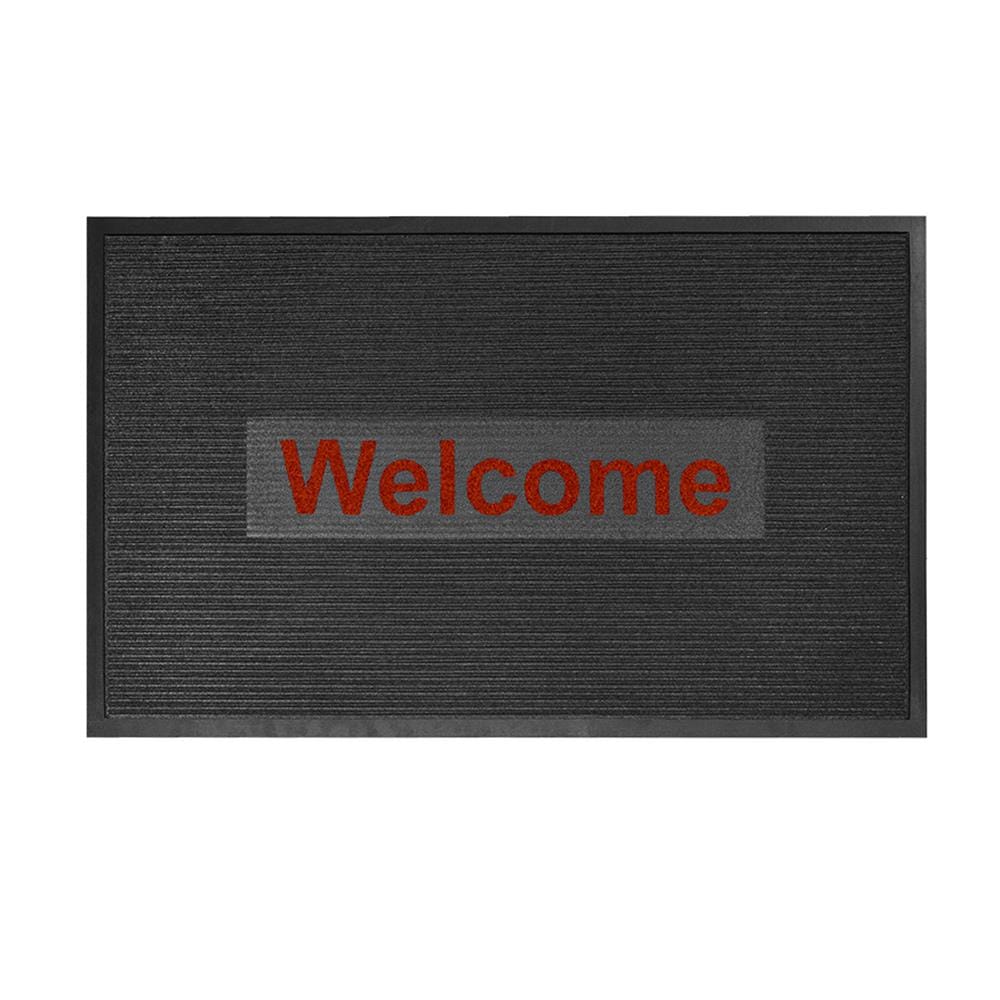 พรมเช็ดเท้าดักฝุ่น KLEEN-TEX KLEEN STEP 90x145 ซม. สี GREY/RED
