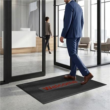 พรมเช็ดเท้าดักฝุ่น KLEEN-TEX KLEEN STEP 90x145 ซม. สี GREY/RED_5
