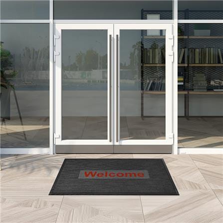 พรมเช็ดเท้าดักฝุ่น KLEEN-TEX KLEEN STEP 90x145 ซม. สี GREY/RED_6