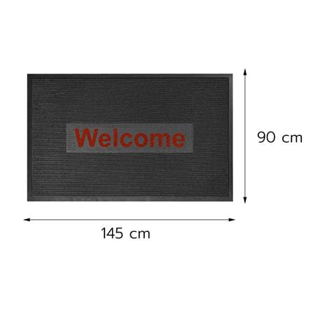 พรมเช็ดเท้าดักฝุ่น KLEEN-TEX KLEEN STEP 90x145 ซม. สี GREY/RED_8