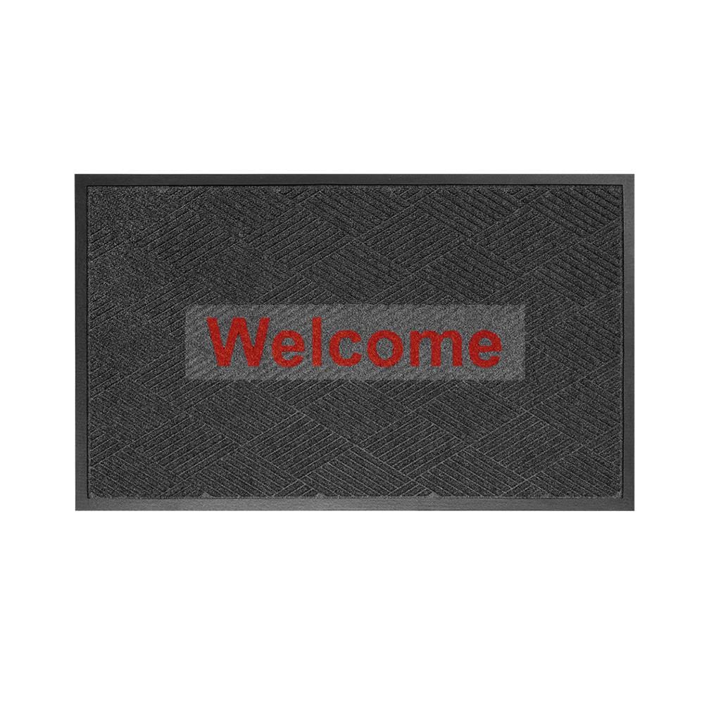 พรมเช็ดเท้าดักฝุ่น KLEEN-TEX KLEEN STEP 88x146 ซม. สีเทาเข้ม