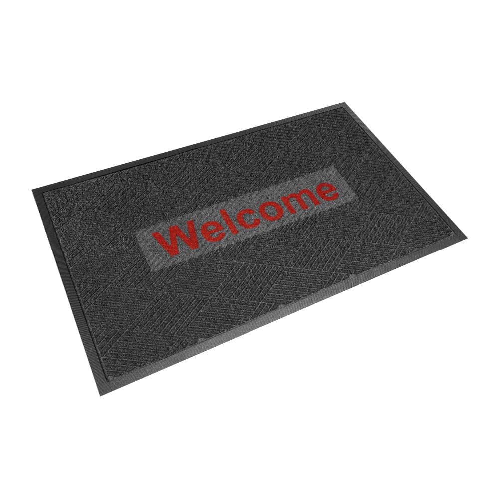 พรมเช็ดเท้าดักฝุ่น KLEEN-TEX KLEEN STEP 88x146 ซม. สีเทาเข้ม