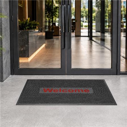 พรมเช็ดเท้าดักฝุ่น KLEEN-TEX KLEEN STEP 88x146 ซม. สีเทาเข้ม_4