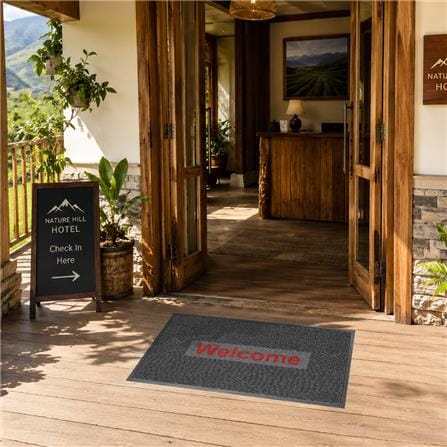 พรมเช็ดเท้าดักฝุ่น KLEEN-TEX KLEEN STEP 88x146 ซม. สีเทาเข้ม_6