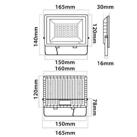 สปอตไลท์ภายนอก LED LUMAX ECOPRO2 30 วัตต์ DAYLIGHT_6