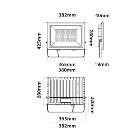 สปอตไลท์ภายนอก LED LUMAX ECOPRO2 200 วัตต์ DAYLIGHT_7
