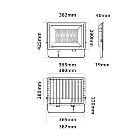 สปอตไลท์ภายนอก LED LUMAX ECOPRO2 200 วัตต์ DAYLIGHT_7