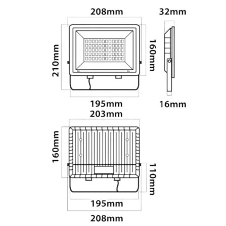 สปอตไลท์ภายนอก LED LUMAX ECOPRO2 50 วัตต์ DAYLIGHT_7