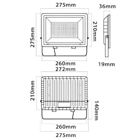 สปอตไลท์ภายนอก LED LUMAX ECOPRO2 100 วัตต์ DAYLIGHT_5