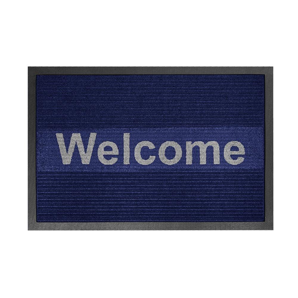 พรมเช็ดเท้าดักฝุ่น KLEEN-TEX KLEEN STEP 60x90 ซม. สี BLUE/GREY