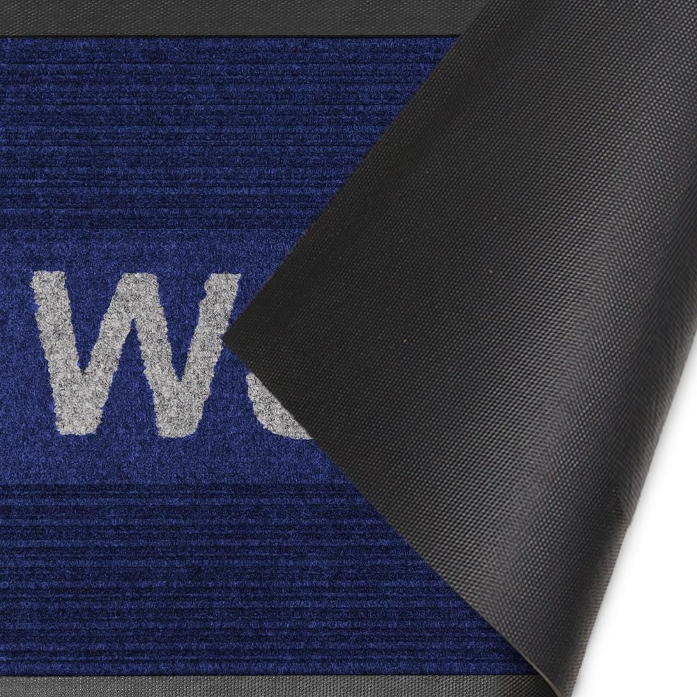 พรมเช็ดเท้าดักฝุ่น KLEEN-TEX KLEEN STEP 60x90 ซม. สี BLUE/GREY