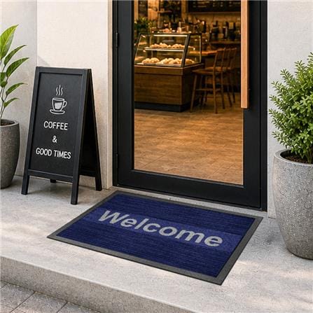 พรมเช็ดเท้าดักฝุ่น KLEEN-TEX KLEEN STEP 60x90 ซม. สี BLUE/GREY_5