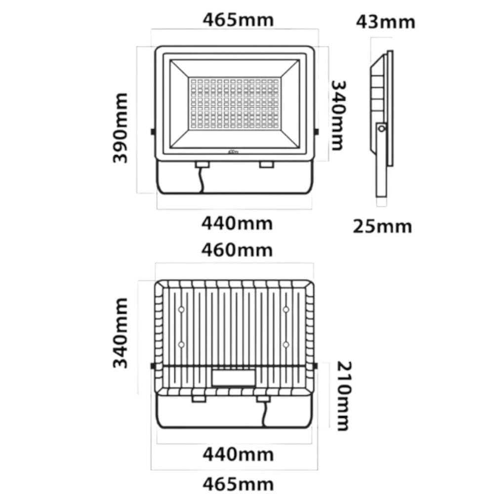 สปอตไลท์ภายนอก LED LUMAX ECOPRO2 400 วัตต์ DAYLIGHT