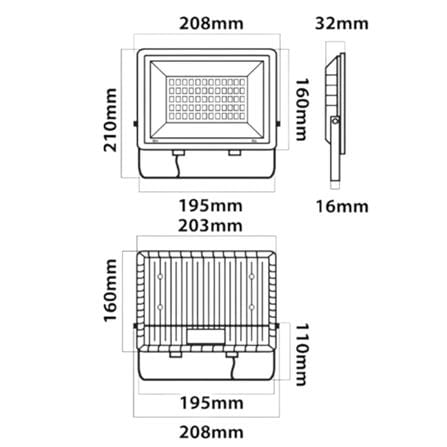 สปอตไลท์ภายนอก LED LUMAX ECOPRO2 50 วัตต์ WARM WHITE_7