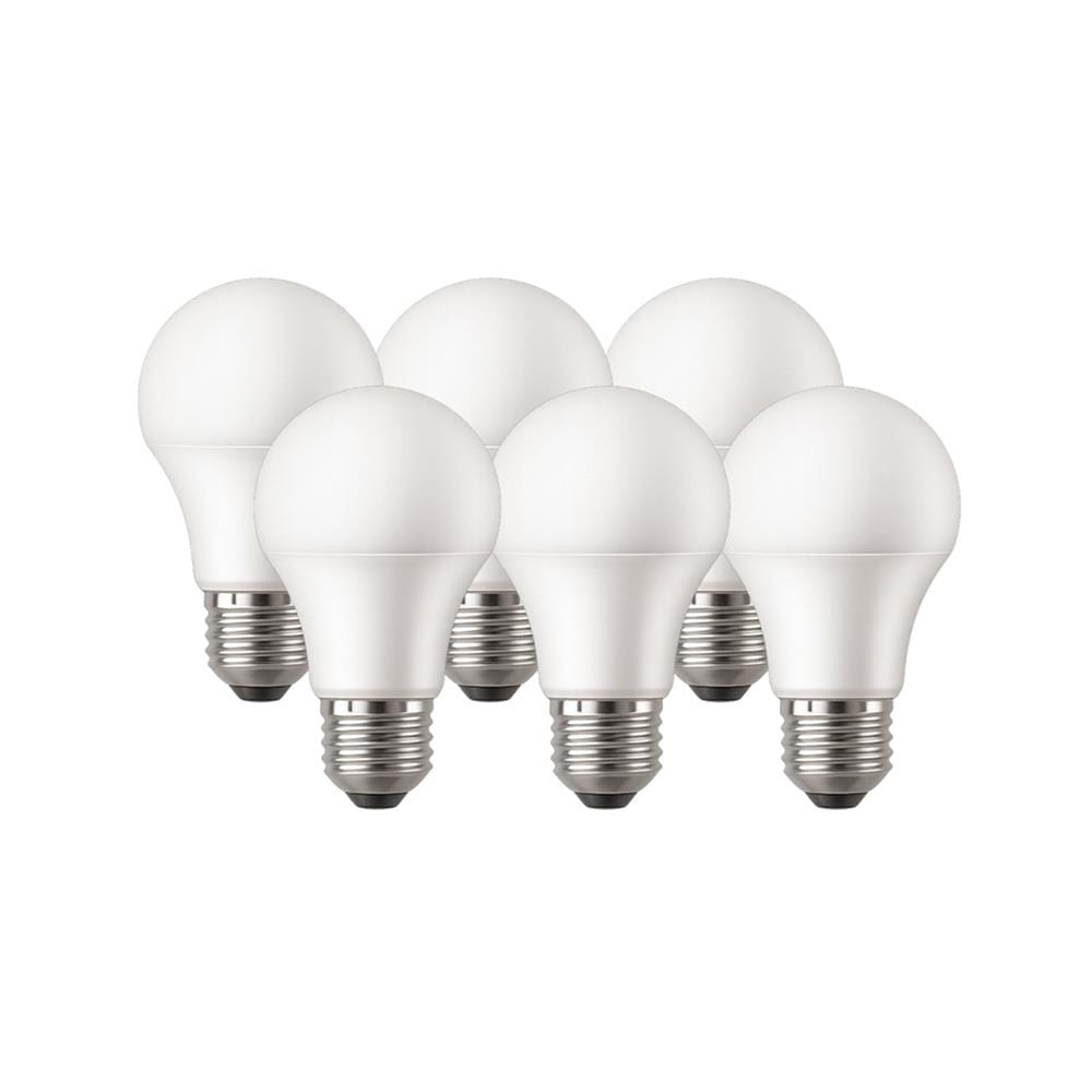 หลอด LED CARINI A60 ECOLIFE2 10 วัตต์ DAYLIGHT E27 (แพ็ก 6 ชิ้น)