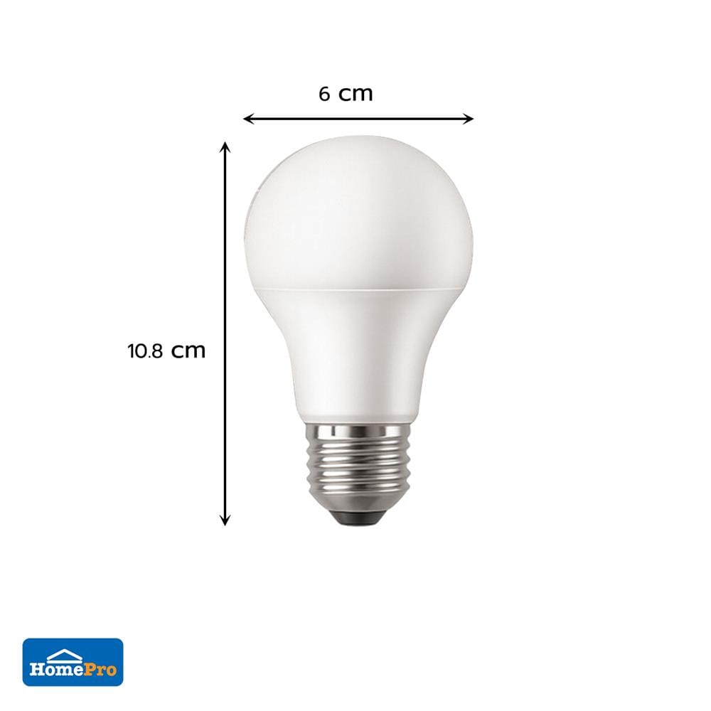 หลอด LED CARINI A60 ECOLIFE2 10 วัตต์ DAYLIGHT E27 (แพ็ก 6 ชิ้น)
