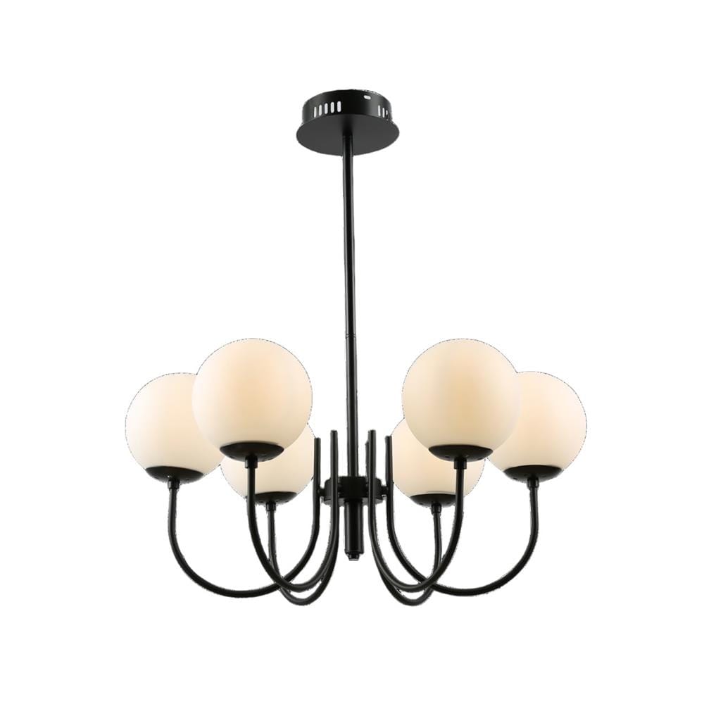 ไฟช่อ NEOLIGHT C491-6BK สีขาว/ดำ 6 หัว