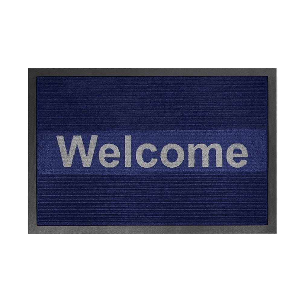 พรมเช็ดเท้าดักฝุ่น KLEEN-TEX KLEEN STEP 45x75 ซม. สี BLUE/GREY