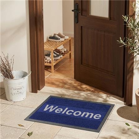 พรมเช็ดเท้าดักฝุ่น KLEEN-TEX KLEEN STEP 45x75 ซม. สี BLUE/GREY_6