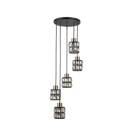 ไฟช่อ NEOLIGHT CS CS17518-5BK สีดำ/ขาว/ใส 5 หัว_0