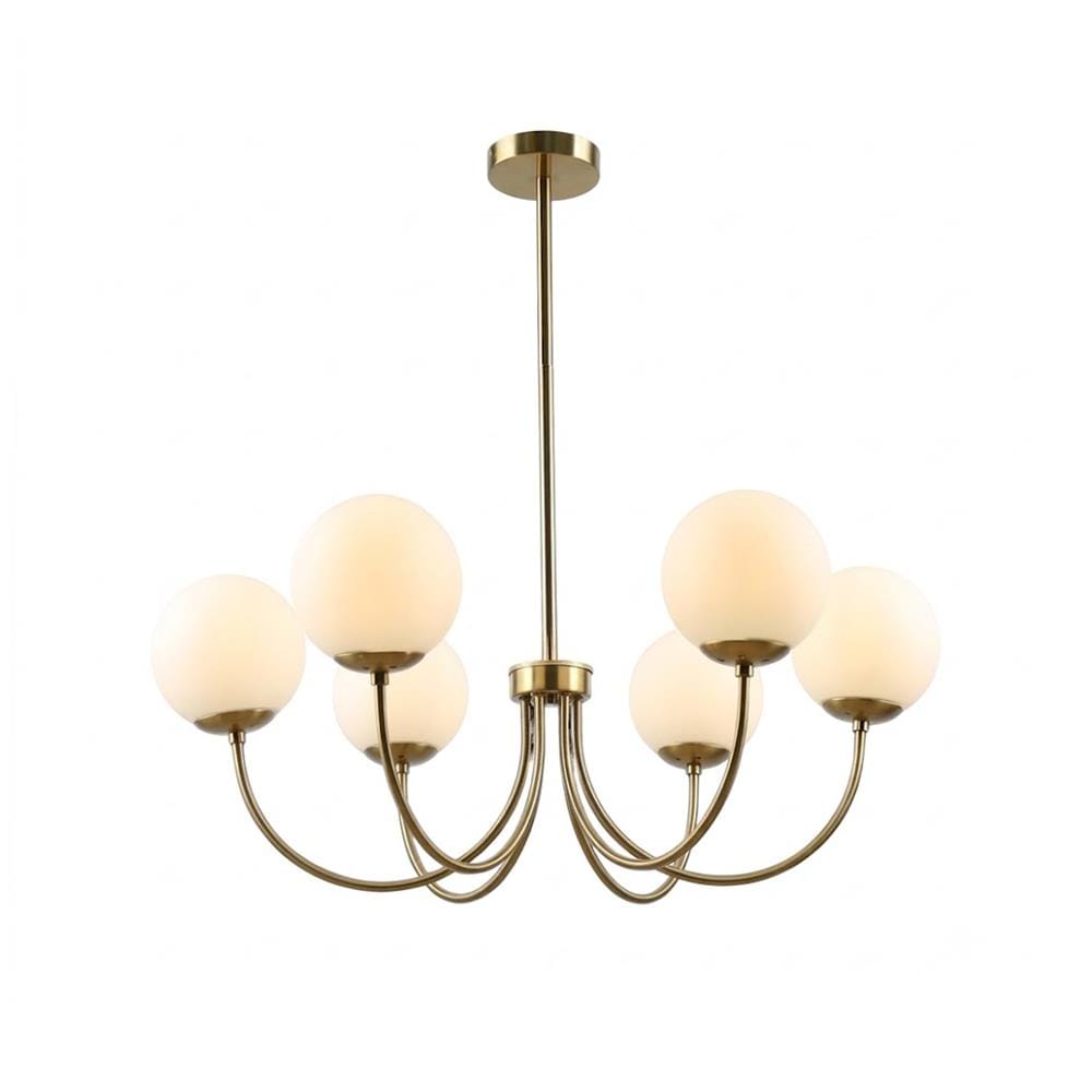 ไฟช่อ NEOLIGHT C493-6GD สีขาว/ทอง 6 หัว