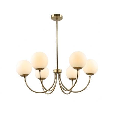 ไฟช่อ NEOLIGHT C493-6GD สีขาว/ทอง 6 หัว_0