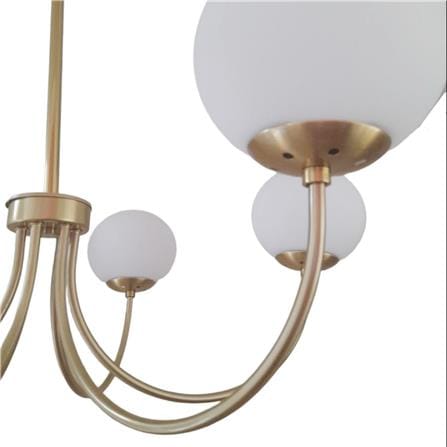 ไฟช่อ NEOLIGHT C493-6GD สีขาว/ทอง 6 หัว_2