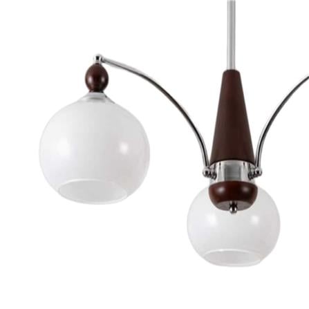 ไฟช่อ NEOLIGHT CS26-05-LS สีขาว/ลายไม้/เงิน 3 หัว_1