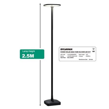 ไฟสนาม SOLAR SYLVANIA COSMO 240 วัตต์ DAYLIGHT/COOL WHITE/WARM WHITE_9