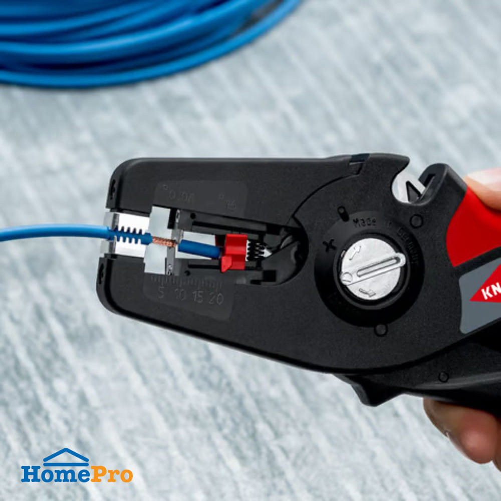 คีมปอกสายไฟอัตโนมัติ KNIPEX 12 52 195 SB