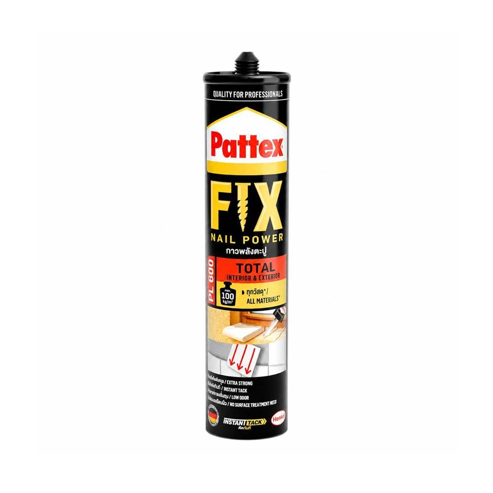 กาวพลังตะปู สูตรน้ำมัน PATTEX PL600 300 มล. สีน้ำตาล