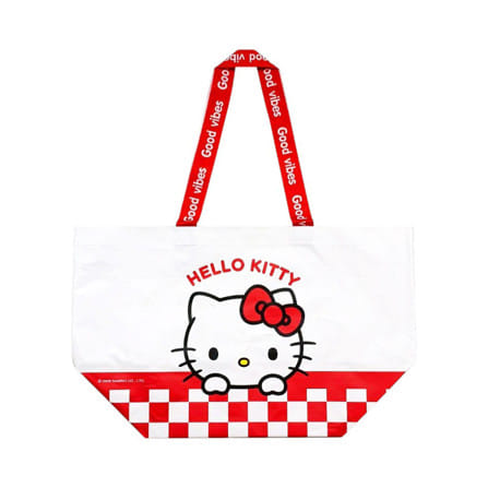 กระเป๋าอเนกประสงค์ VINTAGE HELLO KITTY ไซซ์ M สีขาว/แดง_0