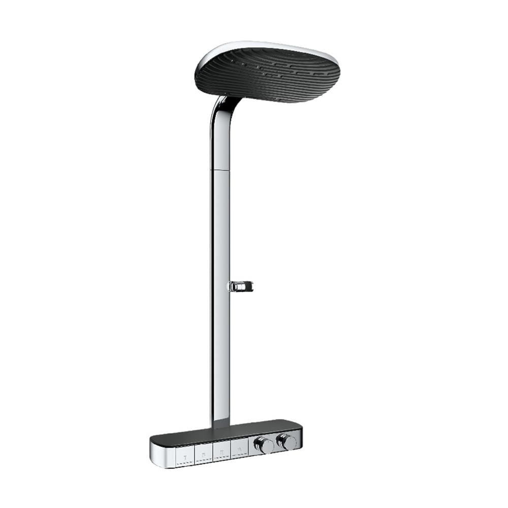 ฝักบัว RAIN SHOWER ผสม TOTO TBW14WC0T สีดำ-โครม