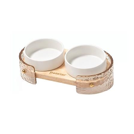 ชามอาหารสำหรับสัตว์เลี้ยง PETSTAR PSRQ0210 สีขาว_1