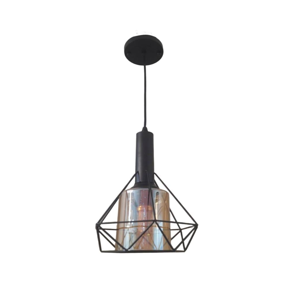ไฟช่อ NEOLIGHT 9802-1BK สีดำ/น้ำตาล 1 หัว