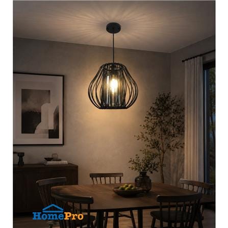 ไฟช่อ NEOLIGHT 9805-1BK สีดำ/น้ำตาล 1 หัว_3