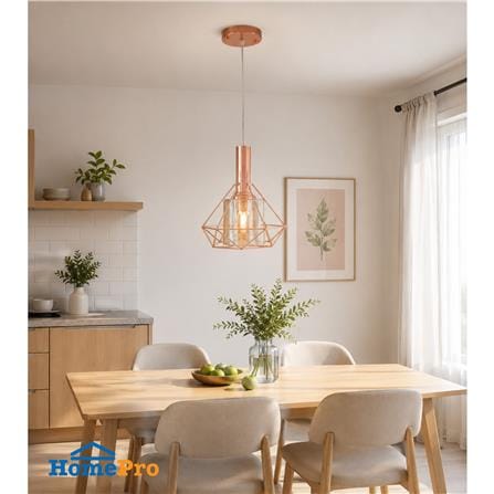 ไฟช่อ NEOLIGHT 9800-1BFG สีโรสโกลด์/น้ำตาล 1 หัว_2