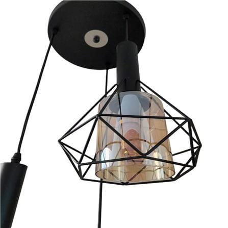ไฟช่อ NEOLIGHT 9802-3BK สีดำ/น้ำตาล 3 หัว_1