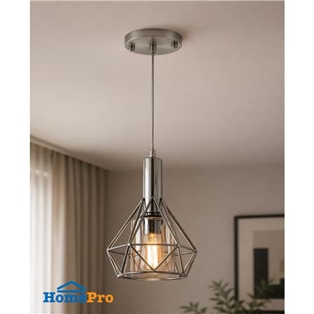 ไฟช่อ NEOLIGHT 9801-1SR สีเงิน/น้ำตาล 1 หัว_2