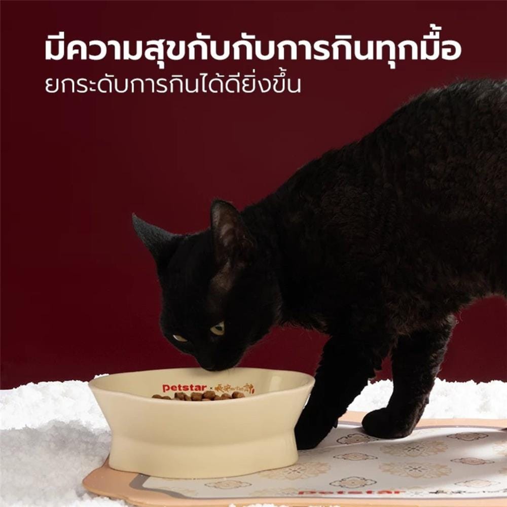 แผ่นรองอาหาร PETSTAR PSRQ0230 สีเบจ