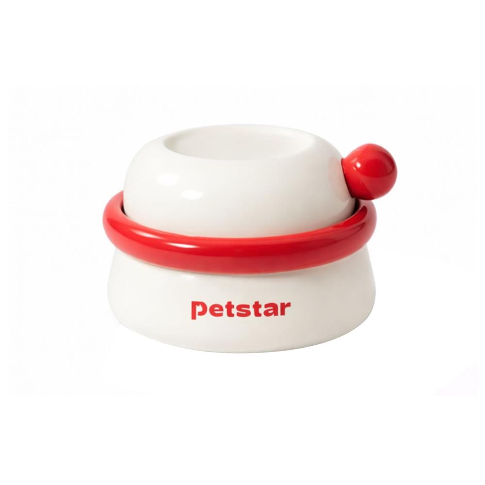 ชามอาหารสัตว์เลี้ยง PETSTAR PSRQ0229 สีขาว_0