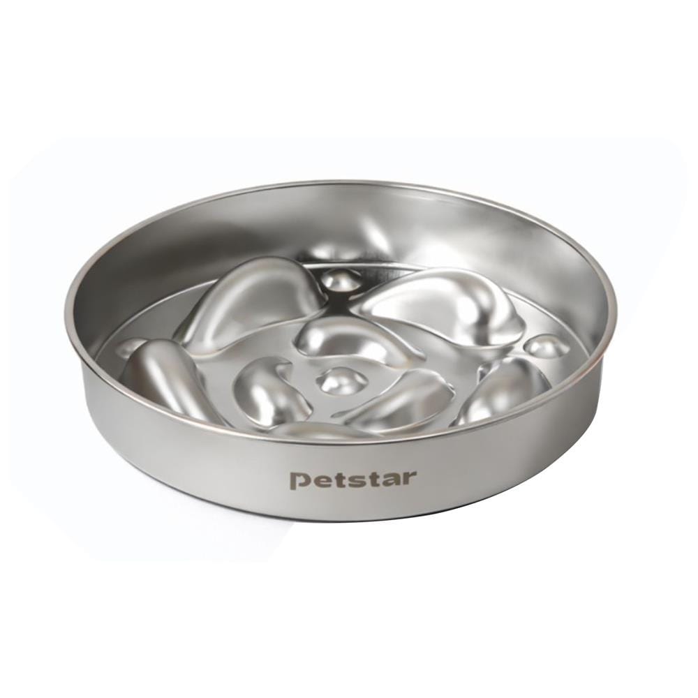 ชามอาหารสัตว์เลี้ยง PETSTAR PSRQ0234 สีเงิน_1