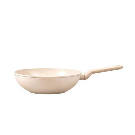 กระทะลึก 28 ซม. LOCKNLOCK MARBLE CERAMIC IH สีครีม_2