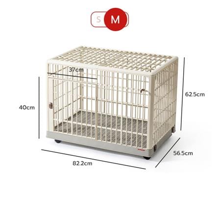 กรงเรซิน PETSTAR PSLC0014 ไซซ์ M สีเบจ_10