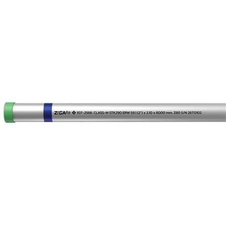 ท่อเคลือบสังกะสี ZIGA ปลายเกลียวคาดน้ำเงิน 2 นิ้ว หนา 2.00-2.10 มม. ยาว 6 เมตร_1