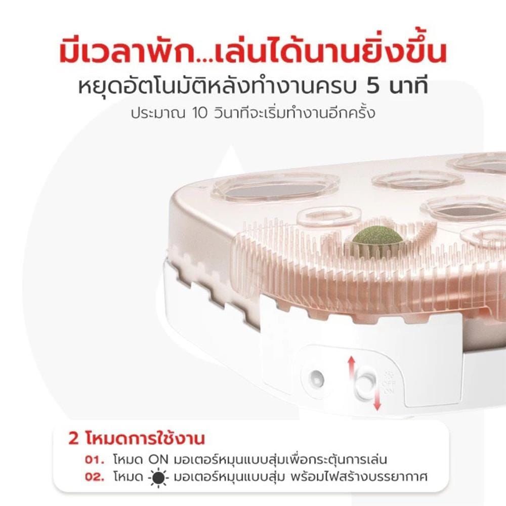 ของเล่นสำหรับแมว PETSTAR PSTZ0366 สีขาว
