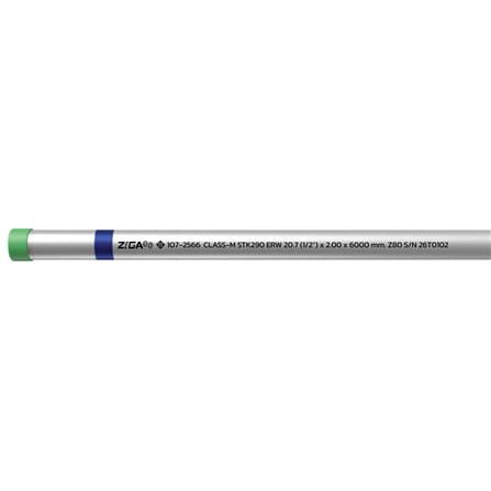 ท่อเคลือบสังกะสี ZIGA ปลายเกลียวคาดน้ำเงิน 1/2 นิ้ว หนา 1.90-2.00 มม. ยาว 6 เมตร_1